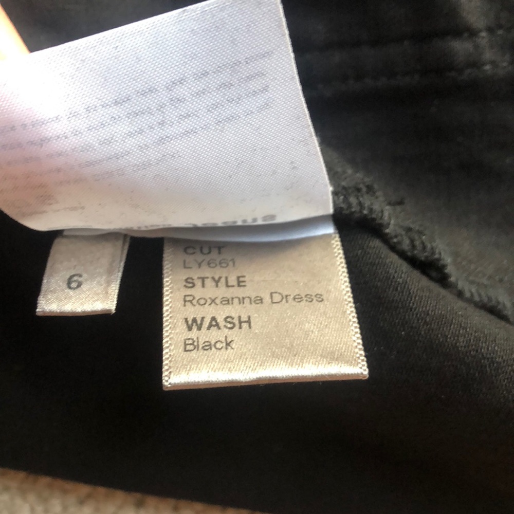 🌟nwot Reformation Roxanna Black denim dress - Picture 6 of 6